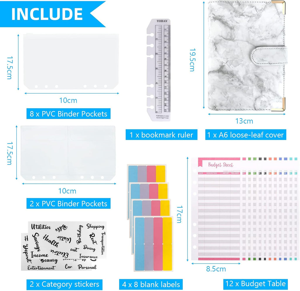 Kit Planificateur de Budget A6 — 30 Pièces