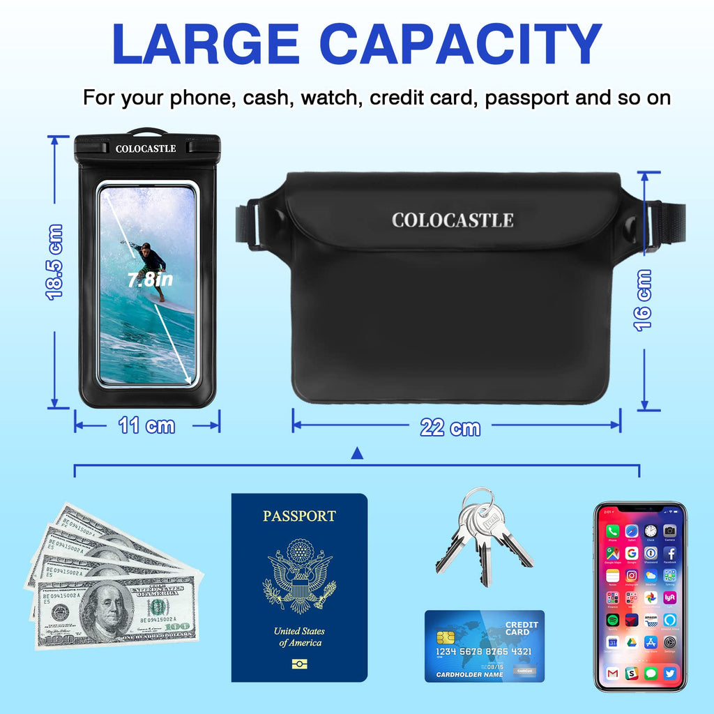 Pochette Étanche Smartphone IPX8 — Sac Imperméable avec Sangle Réglable