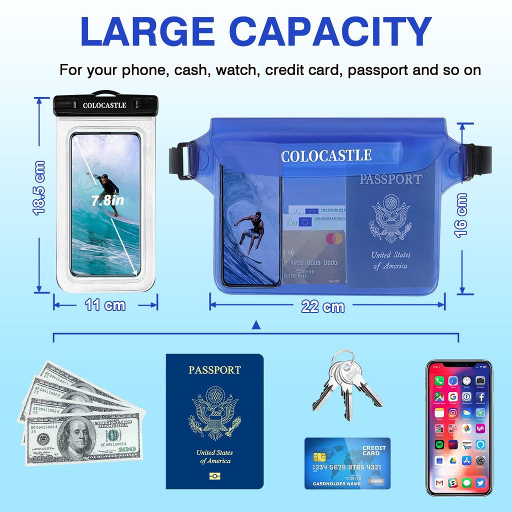 Pochette Étanche Smartphone IPX8 — Sac Imperméable avec Sangle Réglable