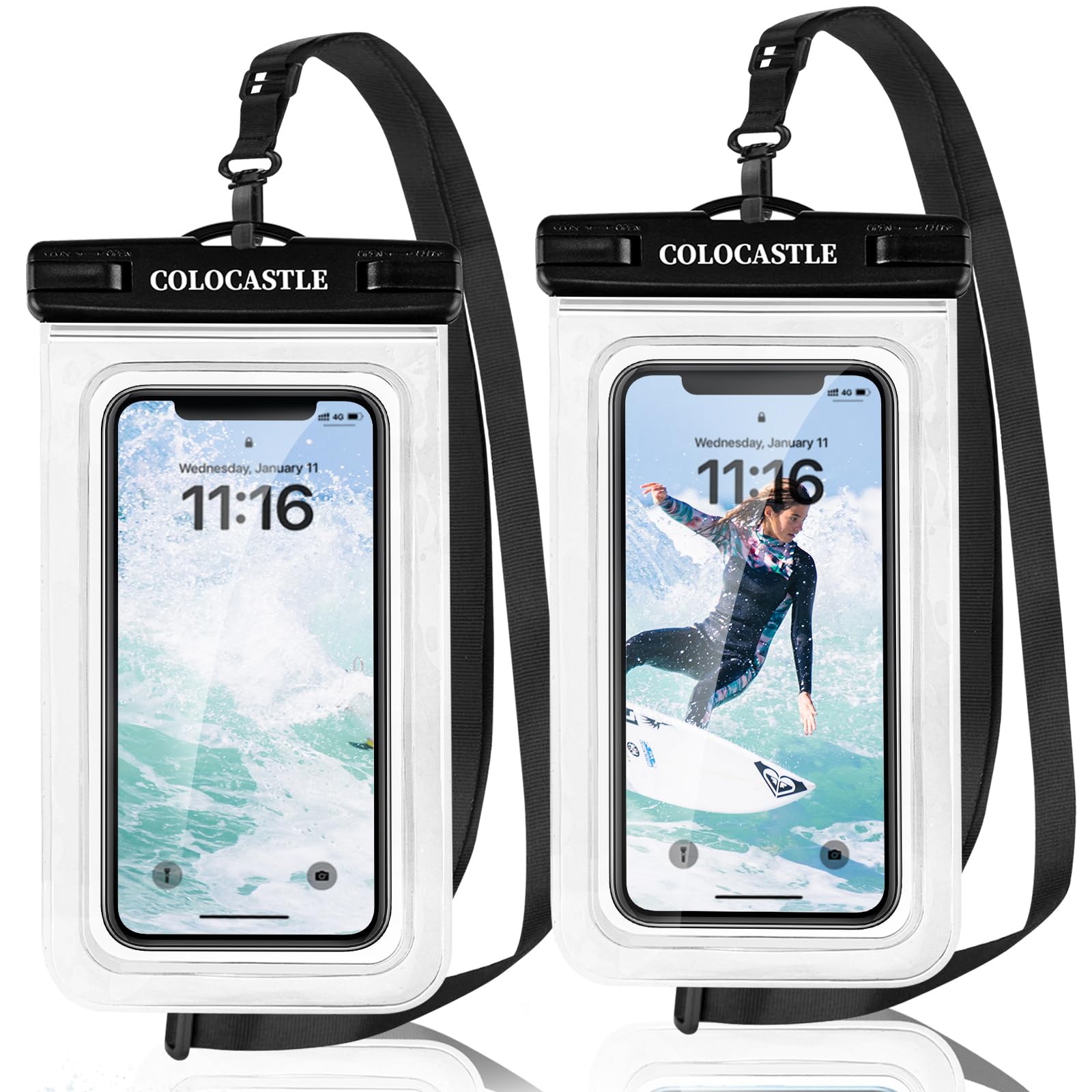 Pochette Étanche Smartphone IPX8 — Sac Imperméable avec Sangle Réglable