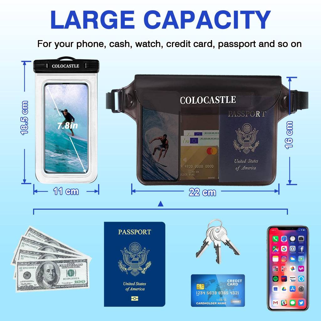 Pochette Étanche Smartphone IPX8 — Sac Imperméable avec Sangle Réglable