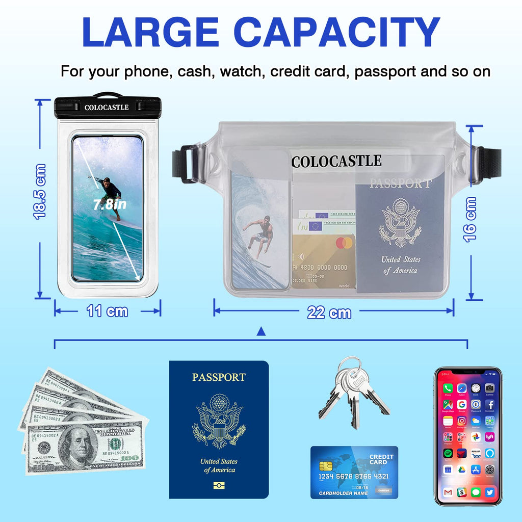 Pochette Étanche Smartphone IPX8 — Sac Imperméable avec Sangle Réglable
