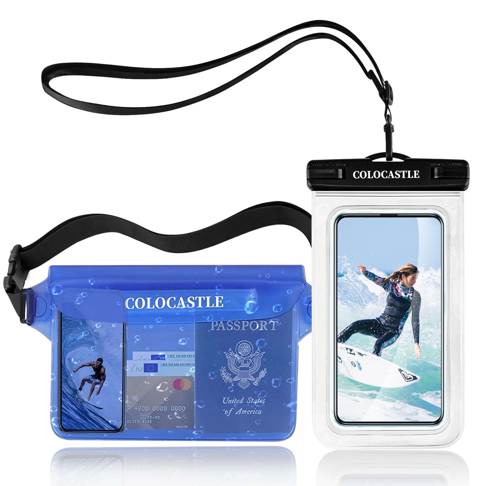 Pochette Étanche Smartphone IPX8 — Sac Imperméable avec Sangle Réglable