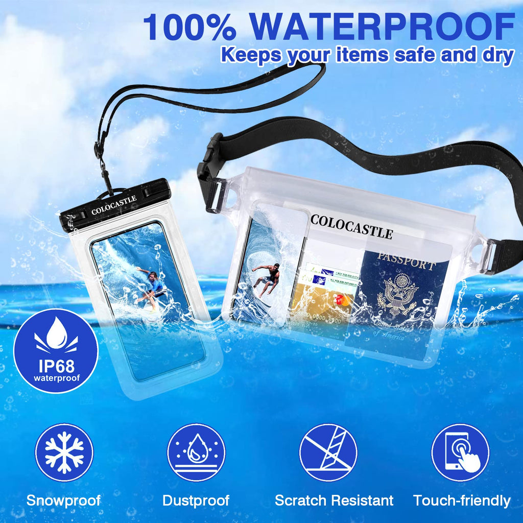 Pochette Étanche Smartphone IPX8 — Sac Imperméable avec Sangle Réglable